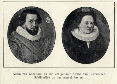 105559 Links: Portret van Adam van Lokhorst, geboren 1617, heer van Zuylen, lid van de Staten van Utrecht, overleden ...